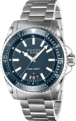 Watch Gucci Man Gucci Dive in Steel YA136203 - YA136203